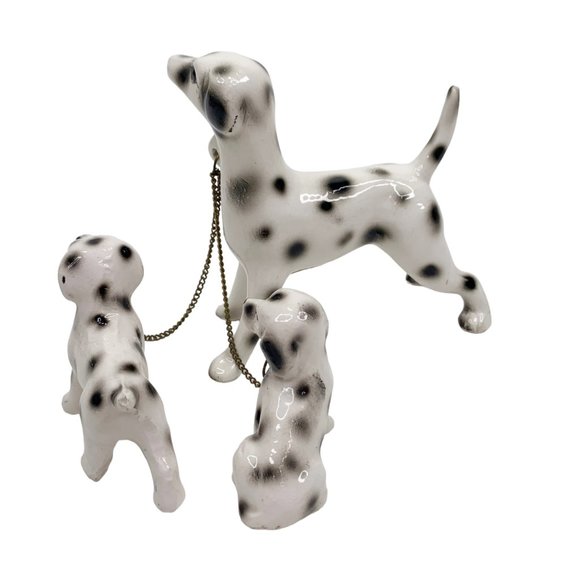 Vintage Relco Dalmation Dog Mother Puppies Figurine Made in Japan Handpainted - Picture 11 of 12